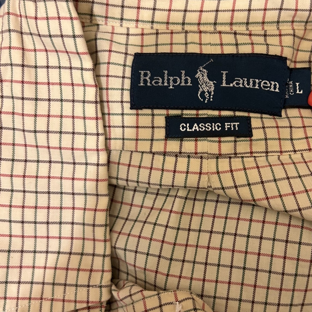 Ralph Lauren Tan Patterned Button Down. - image 3